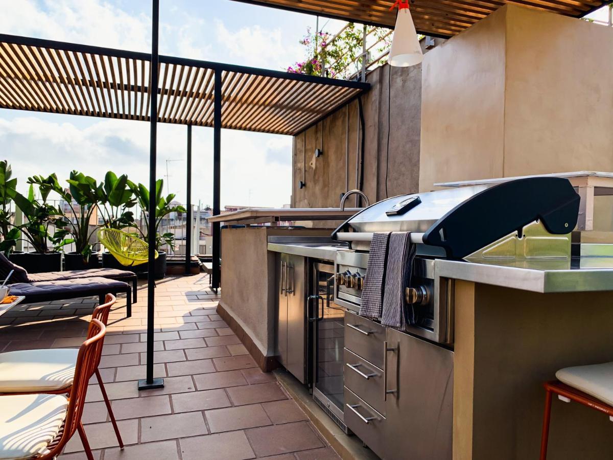 Incredible 2Br Penthouse With Urban Rooftop Garden Barcellona Esterno foto