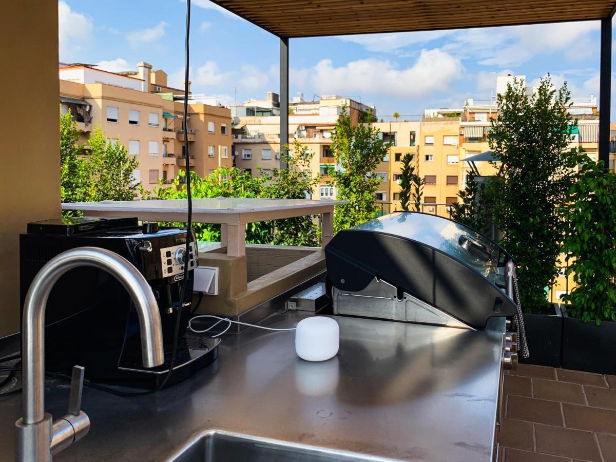 Incredible 2Br Penthouse With Urban Rooftop Garden Barcellona Esterno foto